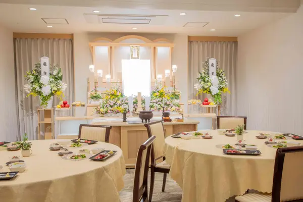 サン・ライフ（橋本総合ホール）で葬儀を行なった写真