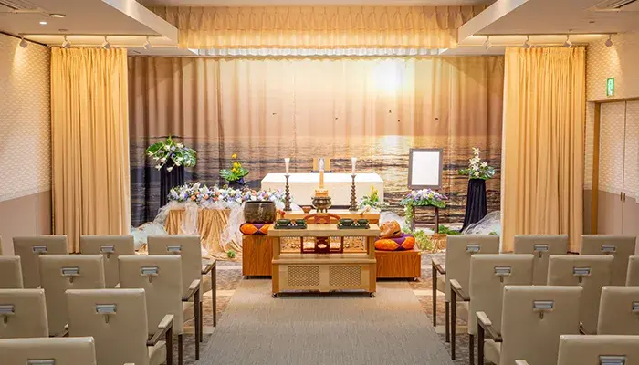 サン・ライフ（大和総合ホール）で葬儀を行なった写真