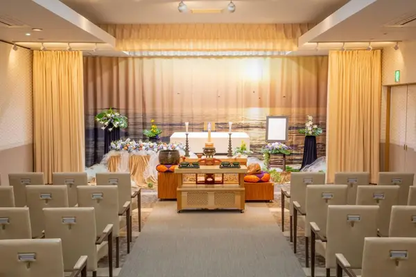 サン・ライフ（大和総合ホール）で葬儀を行なった写真