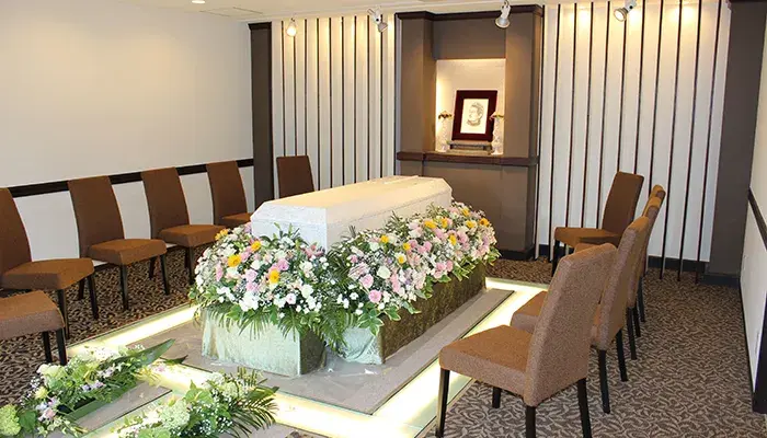 サン・ライフ（大和総合ホール）で葬儀を行なった写真