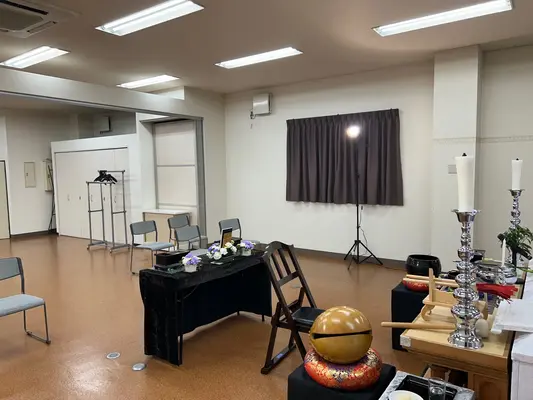 旭斎場で葬儀を行なった写真