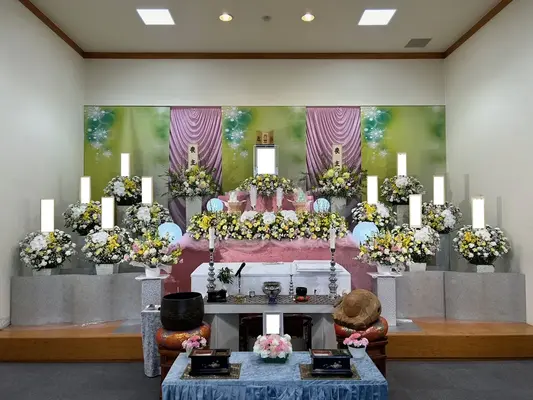 大林寺 山水閣で葬儀を行なった写真