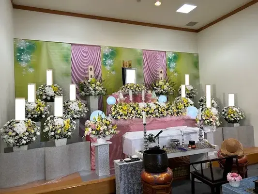 大林寺 山水閣で葬儀を行なった写真