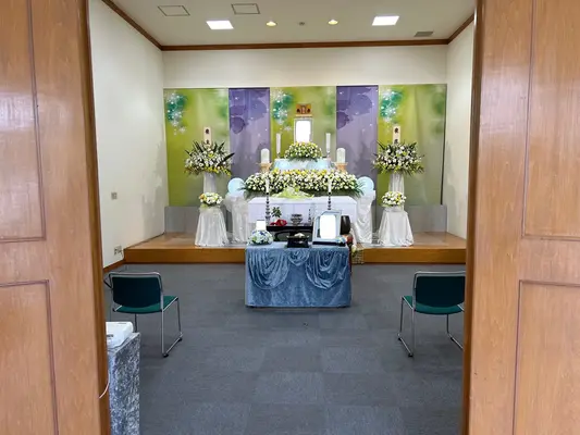 大林寺 山水閣で葬儀を行なった写真