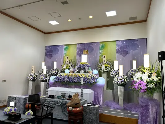 大林寺 山水閣で葬儀を行なった写真