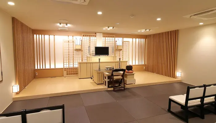 小さなお葬式 東山ホールで葬儀を行なった写真