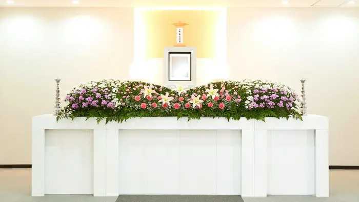 家族葬ホールさくらで葬儀を行なった写真