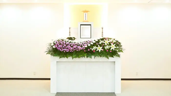 家族葬ホールさくらで葬儀を行なった写真