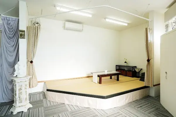 家族葬三国ホールで葬儀を行なった写真