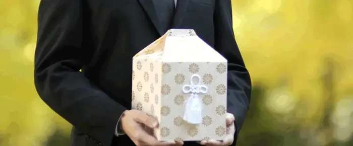 家族葬三国ホールで葬儀を行なった写真