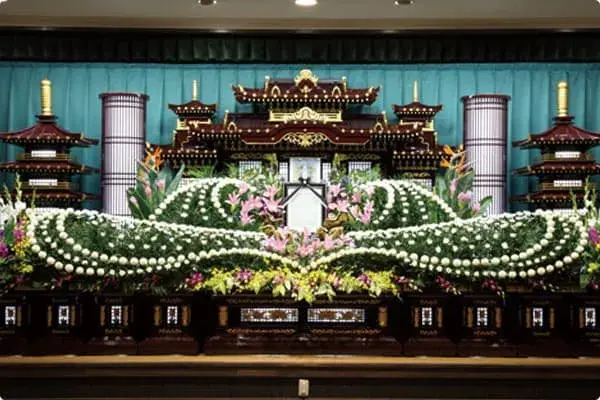 玉泉院 南熊本本館で葬儀を行なった写真