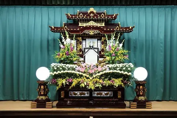 玉泉院 南熊本本館で葬儀を行なった写真