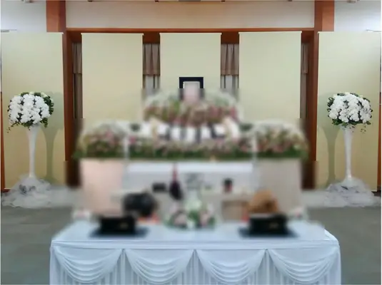 富士市斎場で葬儀を行なった写真