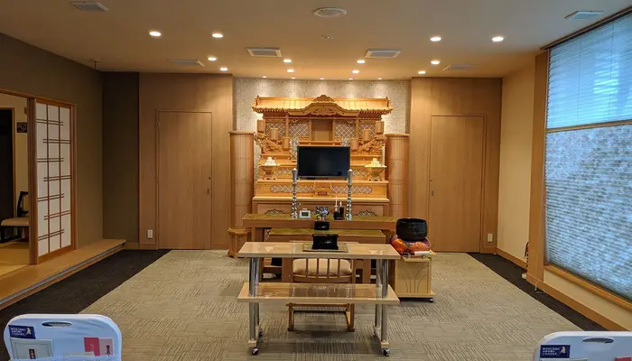 小さなお葬式 大津御殿浜ホールで葬儀を行なった写真