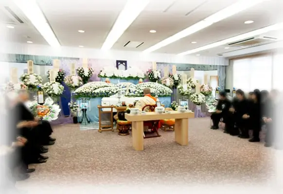光花苑（プライマリーホールたかね）で葬儀を行なった写真