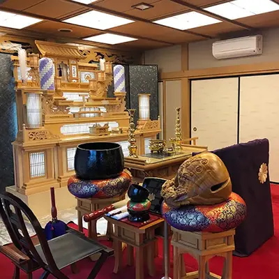 長全寺会館飛雲閣で葬儀を行なった写真