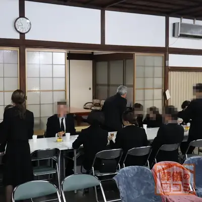 玉川斎場で葬儀を行なった写真