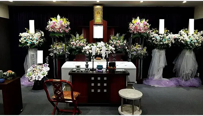 イヨダ（国府津会館英）で葬儀を行なった写真