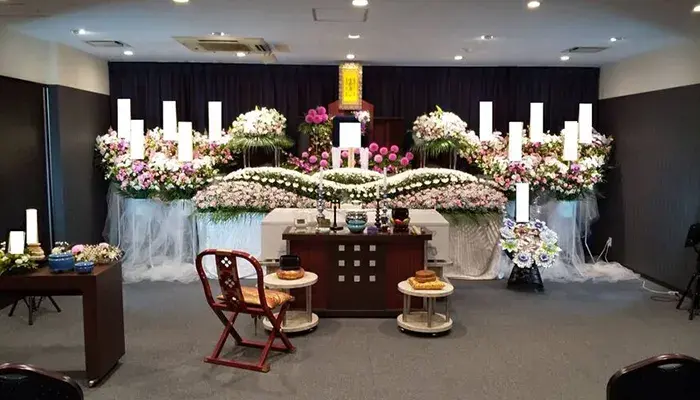 イヨダ（国府津会館英）で葬儀を行なった写真