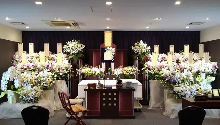 イヨダ（国府津会館英）で葬儀を行なった写真