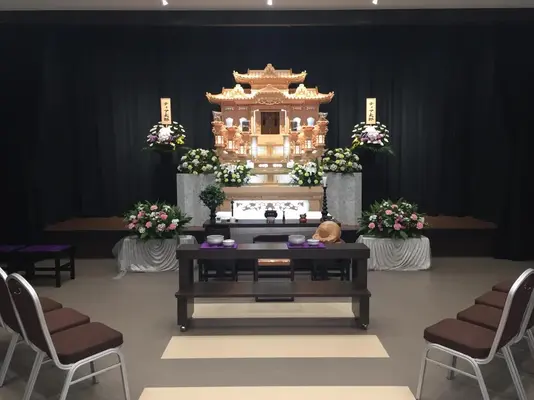 葬儀会館ティア南林間入口で葬儀を行なった写真