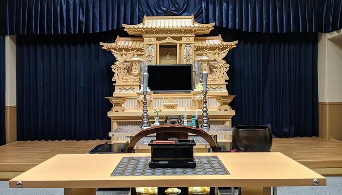 小さなお葬式 らくさいホールで葬儀を行なった写真