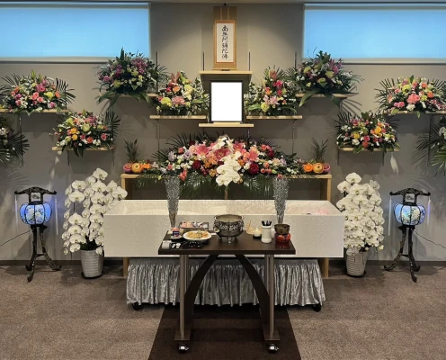 家族葬の仁清社で葬儀を行なった写真