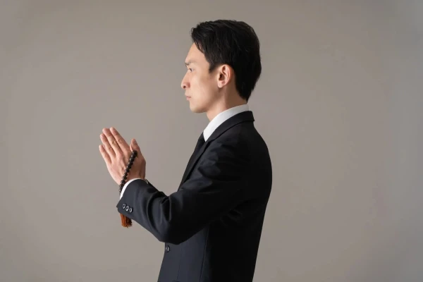 家族葬のおくり火で葬儀を行なった写真