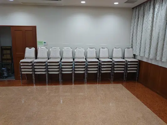 羅漢会館で葬儀を行なった写真