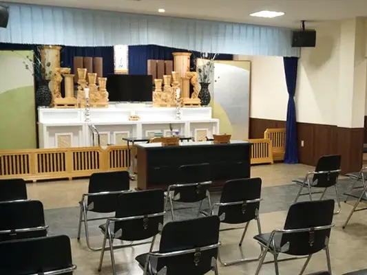 斎場ホール久宝園で葬儀を行なった写真