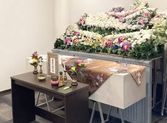 れんげセレモニー　四天王寺ホールで葬儀を行なった写真