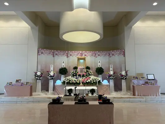 花のみおくりで葬儀を行なった写真