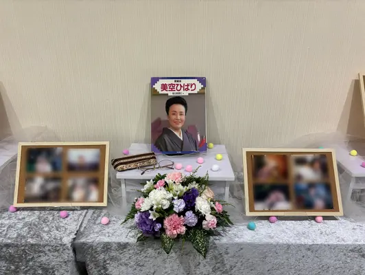 花のみおくりで葬儀を行なった写真