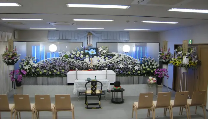 青木葬祭本店(クレリ須磨・青木ホール)で葬儀を行なった写真