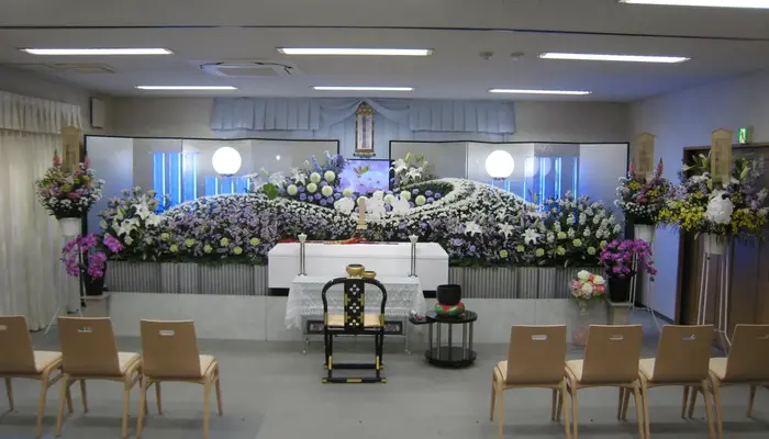 青木葬祭本店(クレリ須磨・青木ホール)で葬儀を行なった写真