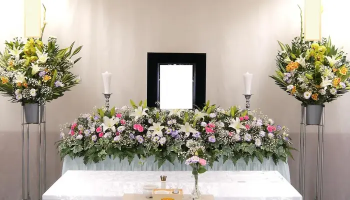 大阪市立小林斎場で葬儀を行なった写真