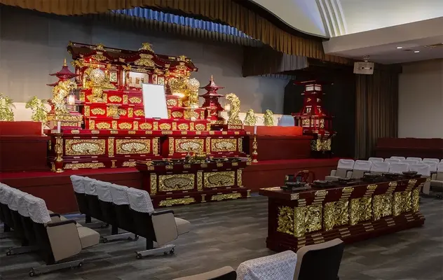玉泉院　築添会館で葬儀を行なった写真