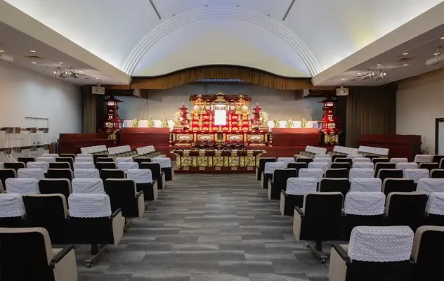 玉泉院　築添会館で葬儀を行なった写真