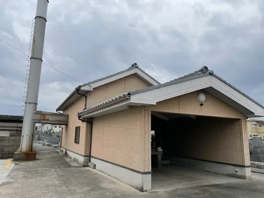 黒山火葬場で葬儀を行なった写真