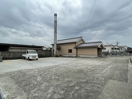 黒山火葬場で葬儀を行なった写真