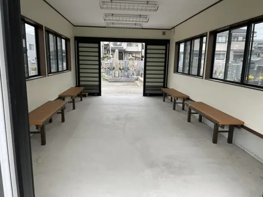 大鳥共有火葬場で葬儀を行なった写真