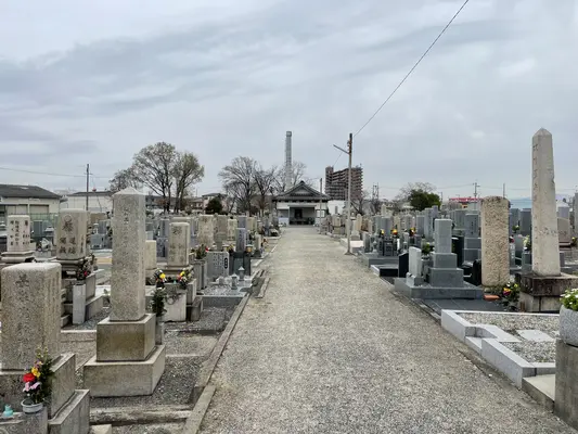 浜寺船尾共有火葬場で葬儀を行なった写真