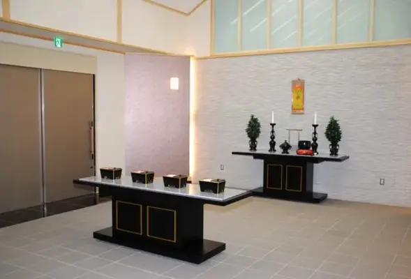 やすらぎの杜※震災により現在使用不可で葬儀を行なった写真