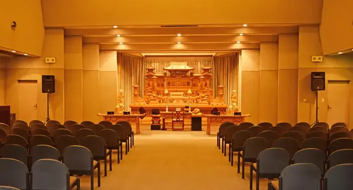 きぬ聖苑で葬儀を行なった写真