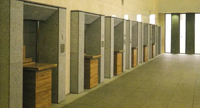 きぬ聖苑で葬儀を行なった写真