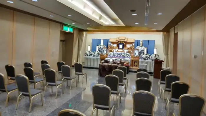 大和斎場で葬儀を行なった写真