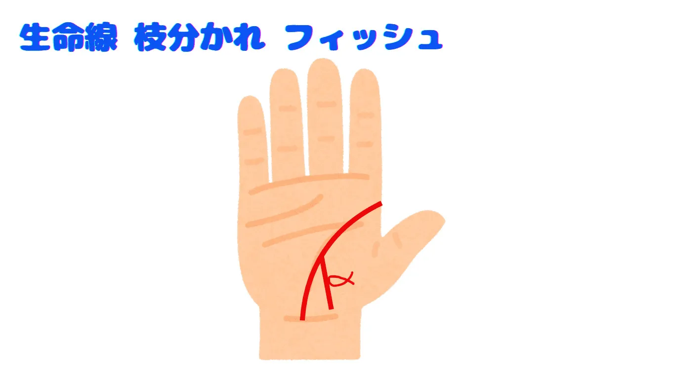 生命線 枝分かれ フィッシュ