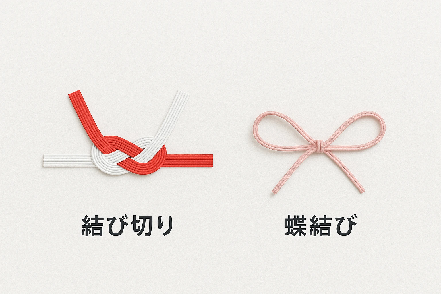 結び切りと蝶結びの違いとは?