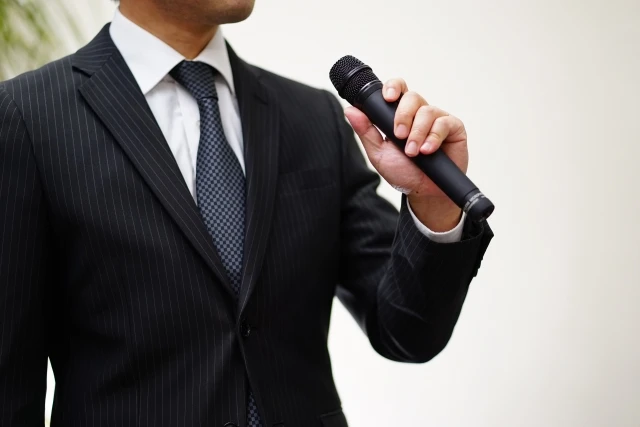 献杯の挨拶の準備